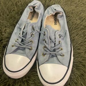 Converse Light Blue Sneakers with White Sole